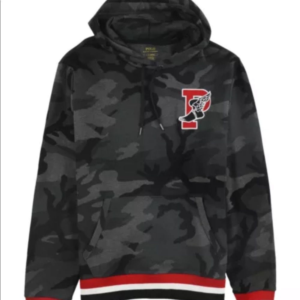 Ralph Lauren Mens P-Wing Camo Hoodie Sweatshirt